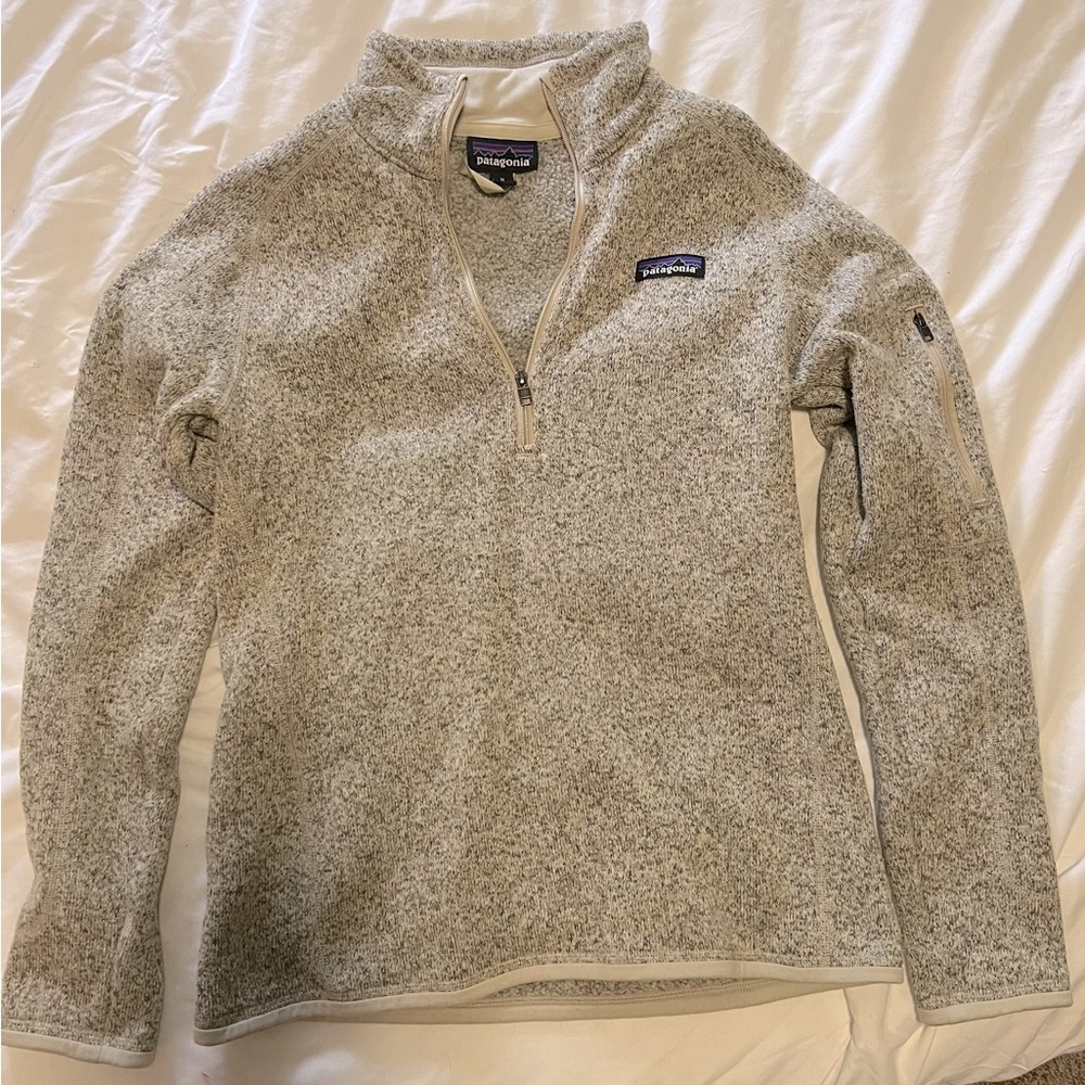 Medium Patagonia Pelican Better Sweater 1/4 Zip Pullover